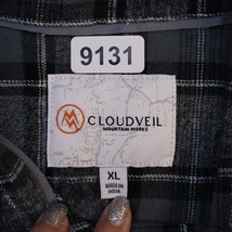 Cloudveil Shirt Mens XL Black Gray Long Sleeve Button Up Casual Plaid Fl... - £17.99 GBP