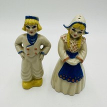 Ceramic Arts Studio Dutch Boy and Girl Salt And Pepper Shakers Holland Vintage - £23.09 GBP