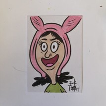 Louise Belcher Bob’s Burgers Original Sketch Card By Frank Forte Drawing RARE - £14.89 GBP
