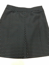 Ann Taylor Loft Women&#39;s Skirt Petites Black W/ Teal Textured Detail Size 2P NWOT - £23.66 GBP