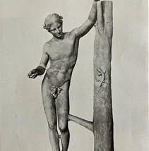 1927 Apollo Sauroktonos Aiming At Lizard Antique Art Print Ephemera DWN6A - $19.99