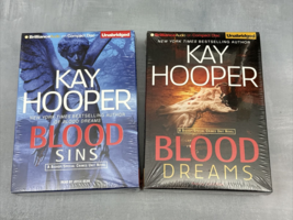 Lot of 2 Sealed Kay Hooper audiobooks on CD Bishop Files Blood Sins Blood Dreams - £15.46 GBP