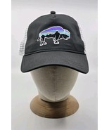 Patagonia Fitz Roy Buffalo Bison Trucker Hat Gray White Cap Mesh Snapback - €22,03 EUR