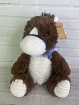 Dan Dee Horse Plush Stuffed Animal Toy Blue Bandana Makes Neigh Sounds NEW - $41.57