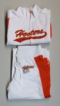 New AUTHENTIC HOOTERS ▪ Jumpsuit Track Warm Up Suit XS ▪ White/Orange ▪ ... - £59.94 GBP