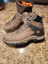 Timberland Pro Mens Hypercharge 6" A28AE Gray Composite Toe Work Boot Size 12.0W - $78.21