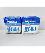 TWO Vtg Depend Adult Diapers 10 Ct Sealed Incontinence 80’s Extra Absorb... - $69.99