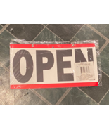 11.5&quot; x 6&quot; Hanging Plastic Open/Close Clock Business Sign *NEW* l2 - $12.99