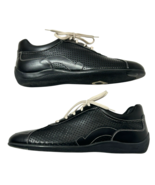 Salvatore Ferragamo Black Leather Driving Fionda Sneakers Size 8.5 NEW w... - $714.62 CAD