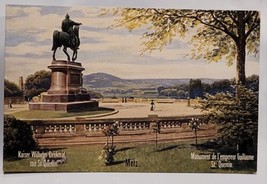 Germany and France Monument Kaiser Wilhelm Denkmal mit St. Quentin 1900 ... - $9.48