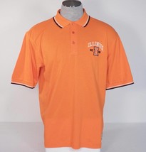 Men&#39;s L Izod Collegiate University Of Illinois Orange Short Sleeve Polo Shirt  - £39.04 GBP
