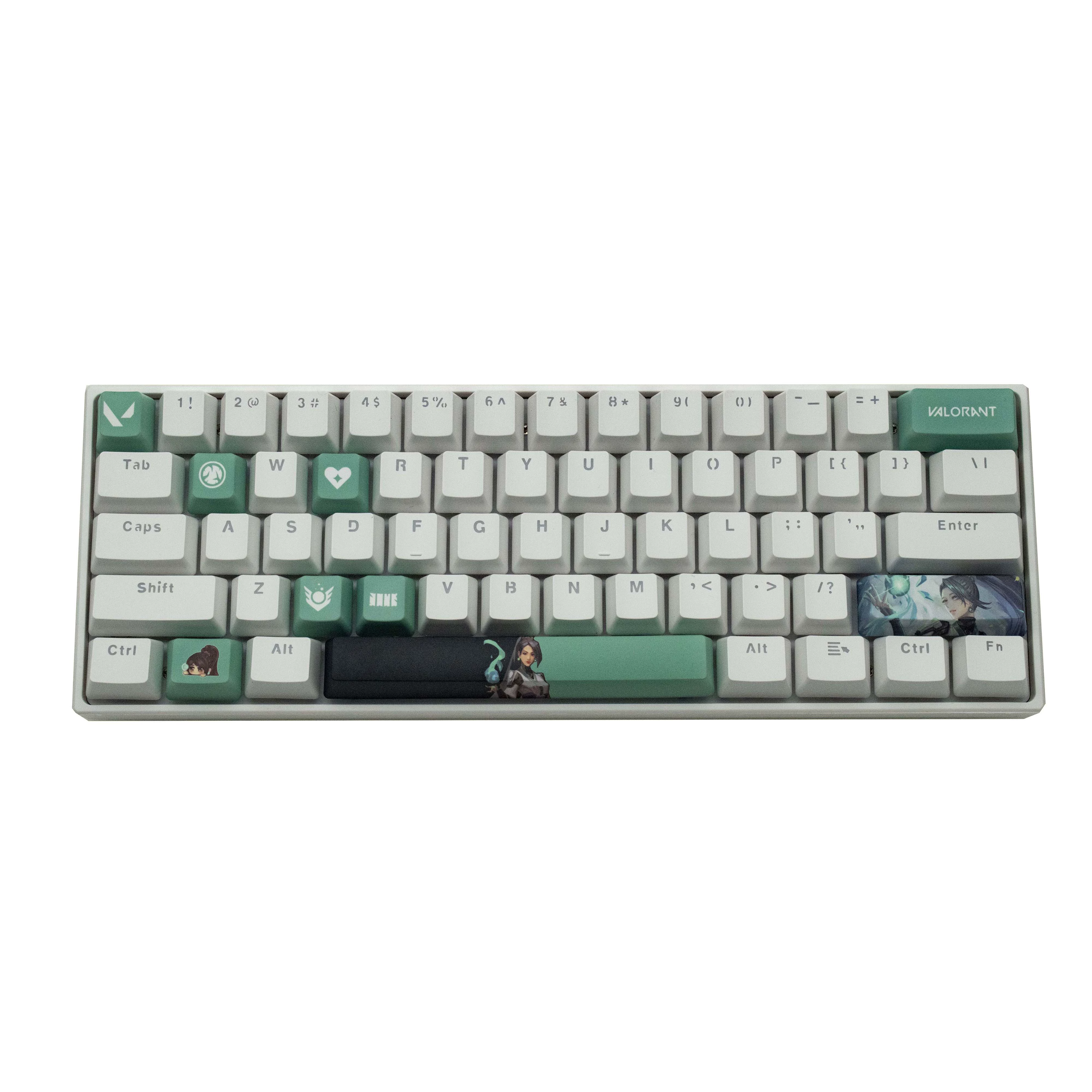 VALORANT Themed Keycaps Sage PBT heat-sublimation keycaps 10 keys OEM ...