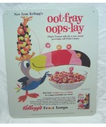 VINTAGE STYLE Kellogg&#39;s Froot Loops 1963 TOUCAN SAM CEREAL AD ON METAL S... - £14.85 GBP