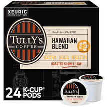 Tully&#39;s Coffee Hawaiian Blend Keurig K-Cups, Medium Roast, 24 Count EXP ... - $13.81