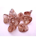 12 10 x 12 mm Czech Glass Three Petal Flower Beads: Rosaline - Celsian - $39.23 MXN