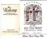 Hi Da Way Souvenir Booklet in Mailing Envelope Boston 1950&#39;s - $29.67