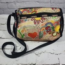 Le SportSac 7507 Deluxe Everyday Bag Doodle Print Crossbody Purse Bag  - £31.13 GBP