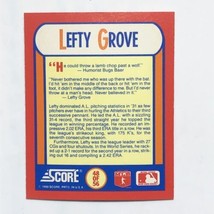Lefty Grove 1990 Score #48 MVPs Magic Motion 3D Hologram MLB Baseball Card - £0.77 GBP