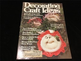 Decorating &amp; Craft Ideas Magazine December 1979 Stocking face ornaments - £7.86 GBP