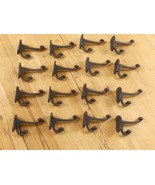 16 PCS Cast Iron Vintage Style Coat Hooks Hat Hook Rack Hall Tree Forged... - $34.99