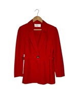 Dana Buchman Petites Blazer Womens 4 Silk One Button Notched Collar Line... - $55.43