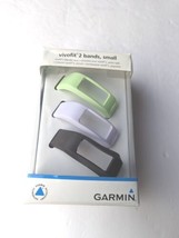 Garmin Vivofit 2 Small Wrist Bands 3pk Green Black White  Fitness Tracker NEW  - $19.68