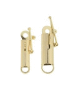 NEW 1 pcs 10k Solid  Gold Barrel Clasps 2 sizes to choose 3 OR 4 mm LOCK - £39.34 GBP