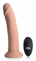 Swell 7X Inflatable Vibrating Silicone 7 Inch Dildo With Remote Control - £62.85 GBP