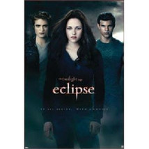 Twilight Eclipse Threesome, Edward Bella &amp; Jacob Poster, NEW UNUSED ROLLED - $9.74