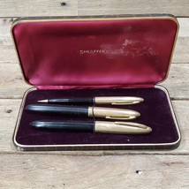 Sheaffer Pen Pencil Set W 14k NIB W Case - £70.02 GBP