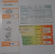 Leo Kottke 1980-90&#39;s Ticket Stubs 3 Vintage Acoustic guitarist fingerpic... - $185.60 MXN