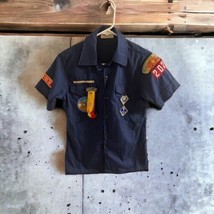 BSA Boy Scouts Of America Uniform Shirt Youth Size 14 Blue ShortSleeve w... - £17.13 GBP
