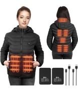 QTREE Intelligence Heated Jacket for Women with 10000mAh Power Bank, Size M - £77.00 GBP