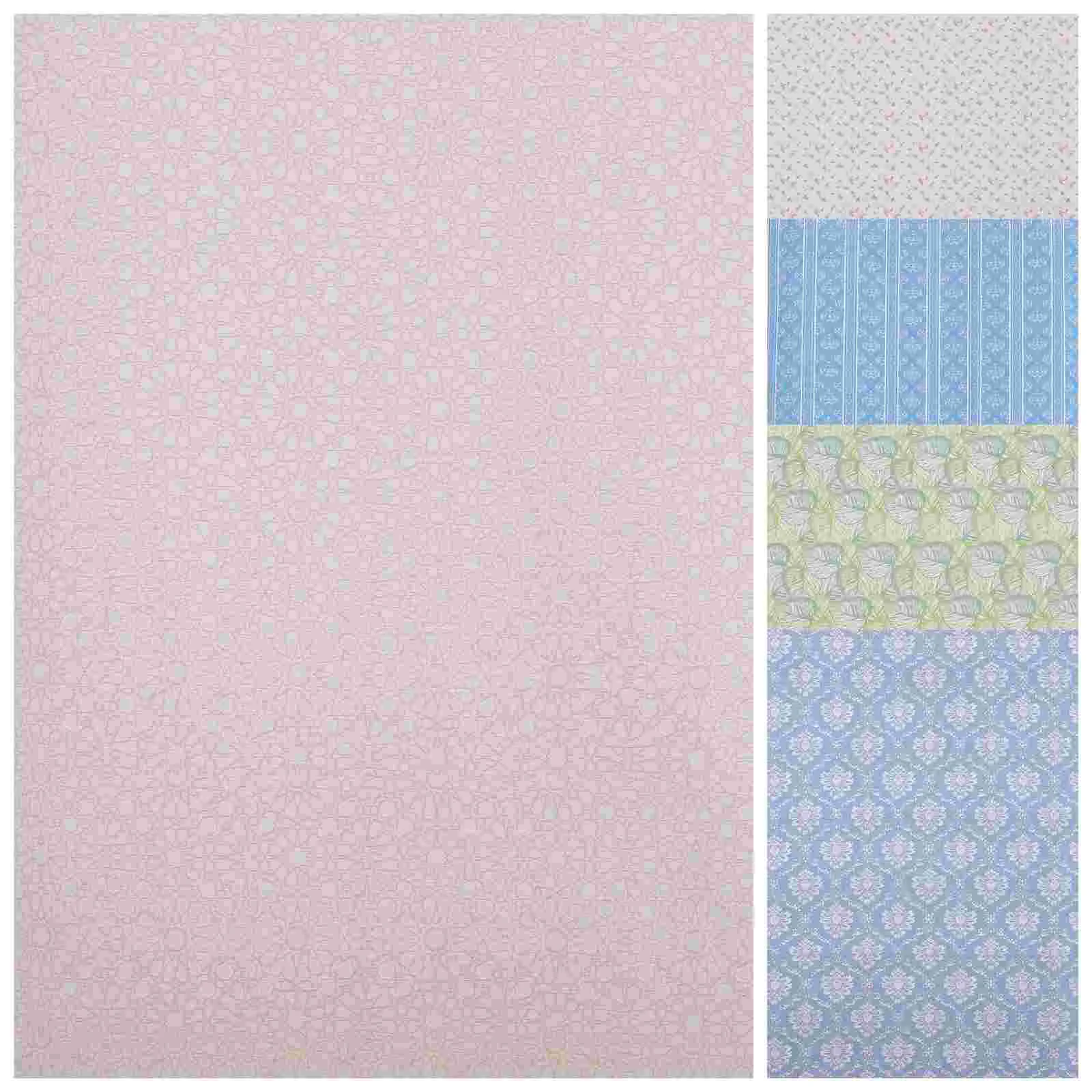 5 Sheets House Wallpaper for Tiny Mini Decals Playhouse Accessories Stic... - £10.27 GBP