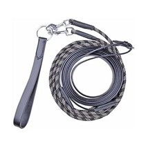 HKM Rope Leather Cob/Full Training Draw Rein - Brown  - £41.58 GBP