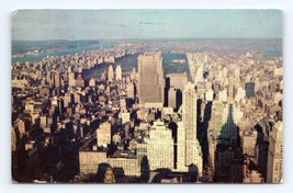 Manhattan From Empire State Building New York City NY NYC Chrome Postcard P5 - £2.13 GBP