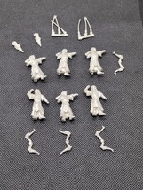 (6) GameZone Fantasy Elf 28mm Metal Miniatures With Bows And Spears - $29.69