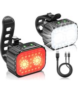 Bike Lights, Rechargeable Bicycle Lights Set Bike Lights for Night Riding - $29.99