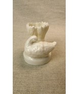 Vintage Porcelain Goose &amp; Wheat Sheaf Miniature Vase - $30.74