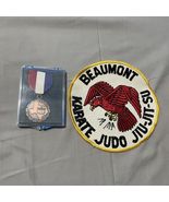 Vintage Patch Beaumont Texas Karate Judo Jiu-Jit-su medal AAU 1975 3rd P... - $26.97 CAD
