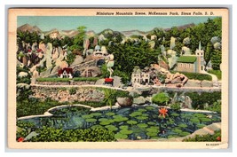 Miniature Village McKennon Park Sioux Falls South Dakota SD Linen Postcard K17 - £3.07 GBP