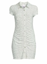 No Boundaries ~ Button Front ~ XXL ~ Diamant ~ Ruched ~ Polyester Shirt ... - $22.44