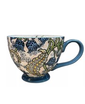 POTTER’S STUDIO FLAT MUG  TEA/COFFEE  2pc LILY OF THE VALLEY BLUE  BNWOT... - $34.37