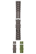 Morellato Lena Silicone Watch Strap - Dark Brown - 18mm - Chrome-plated Stainles - £19.71 GBP
