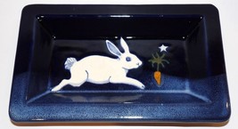 1987 KAREN HOWELL POTTERY LEGEND OF THE RABBIT MOON 7 7/8&quot; RECTANGULAR TRAY - £73.99 GBP