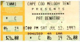 Pat Benatar Ticket Stumpf Juli 12 1997 Cape COD - £26.06 GBP