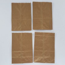 American Girl Molly School Lunch Brown Paper Bags Set of 4 Historical Vintage - £11.77 GBP