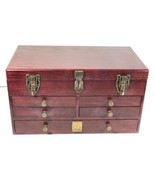 Thomas Pacconi Classics Jewelry Box Locking Valet Chest Display - £118.69 GBP