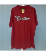 T Shirt Mens M FedEx St Jude Golf Classic Burgundy Red Embroidered NWT - $438.18 MXN
