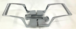 VTG Pyrex Brass Metal Adjustable Casserole Cradle Trivet Handles Carrier... - $14.84